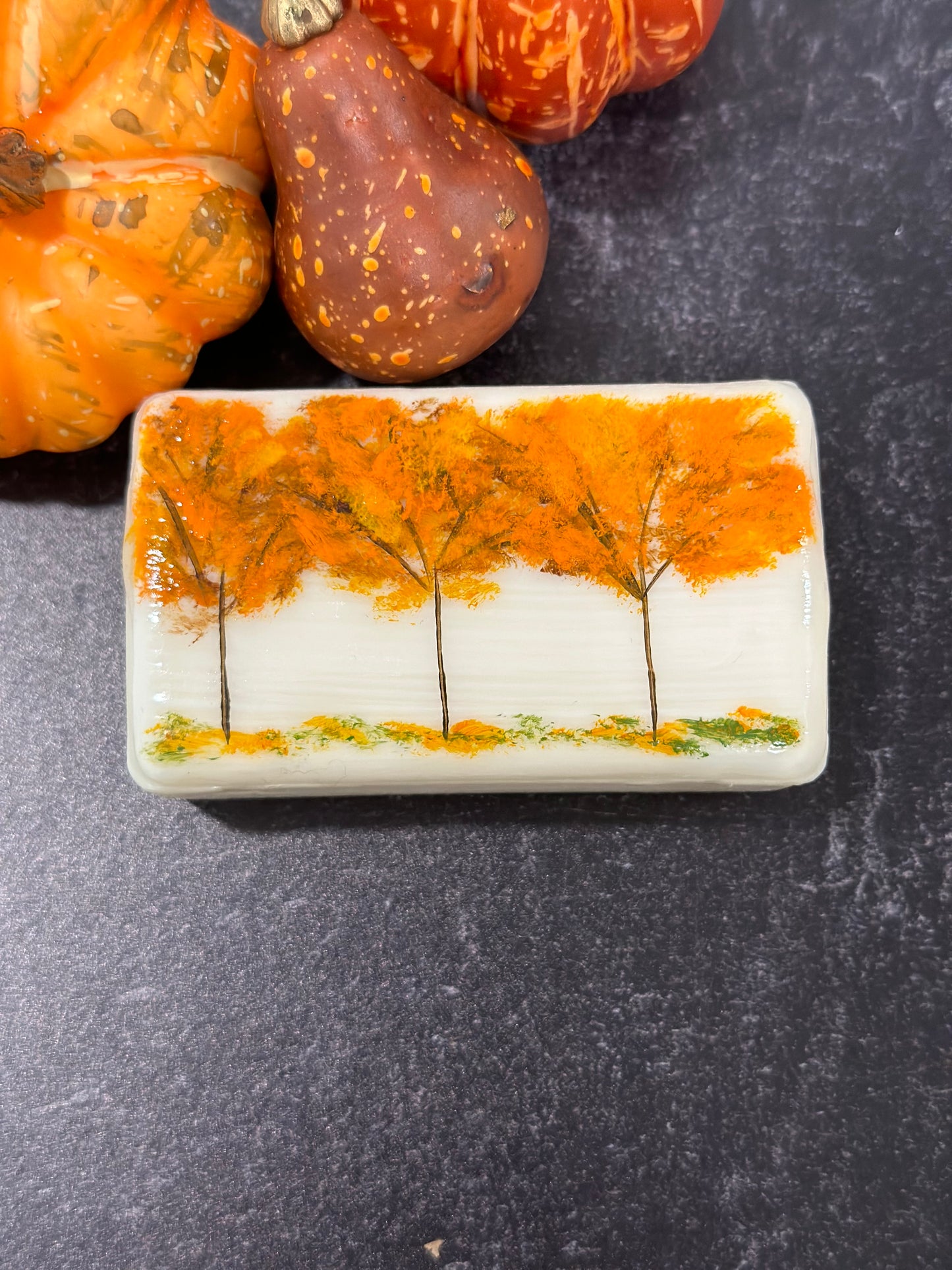 Harvest Grove Hand Painted Fall Soap